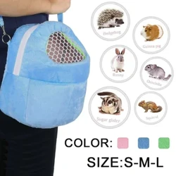 Borsa da viaggio per criceti, cincillà, porcellino d'India, coniglietto, per esterni, traspirante, gabbia per piccoli animali, calda e morbida da passeggio