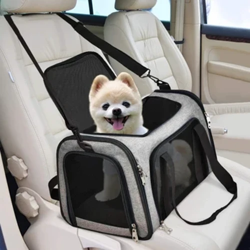 Travel Dog Carrier Bag Cat Bags Portable Mesh Atem Handbag Klappbar Transport Bag fir Kleng Hënn Kazen Outgoing