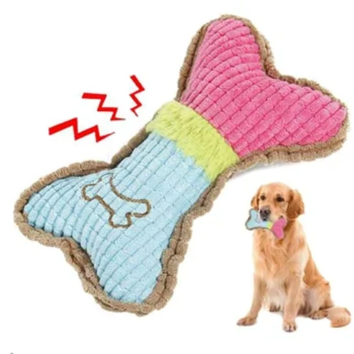 1 PC สุนัขของเล่น Squeaky, ตุ๊กตาสุนัข Chew ของเล่นสำหรับ Small Medium Breed ลูกสุนัข Teething Chewing ก้าวร้าว Interactive ของขวัญวันเกิด