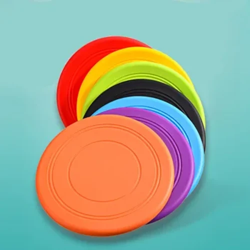Saucer Eitilte Silicone Madraí Greannmhar Cat Bréagán Madraí Cluiche Dioscaí Eitilte Frithsheasmhach in Oiliúint Chew Puppy Soláthairtí Peataí Idirghníomhacha
