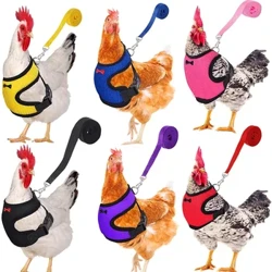 Vestă de rață de pui, centură de găină, ham pentru animale de companie, gulere asortate, fundă, cabluri confortabile, provizii pentru păsări de curte respirabile
