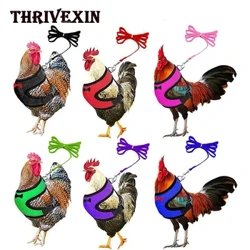 Thời Trang Gà Vịt Áo Gà Mái Dây Nơ Điều Chỉnh Thú Cưng Dây Phù Hợp Vòng Cổ Thoải Mái Thoáng Khí Gia Cầm Tiếp Liệu Bò Sát