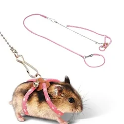 [ READY STOCK ] Pet Traction Rope Adjustable Soft Anti-bite Harness Leash With Bell Para sa Bird Parrot Mouse Hamster Rat