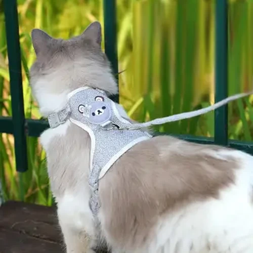 Lei ʻīlio ʻoluʻolu ʻaʻahu no nā holoholona liʻiliʻi kittens ʻano pālule ʻano hanu hiki ke hoʻoponopono ʻia i ka umauma ma waho o nā lako holoholona hele wāwae.