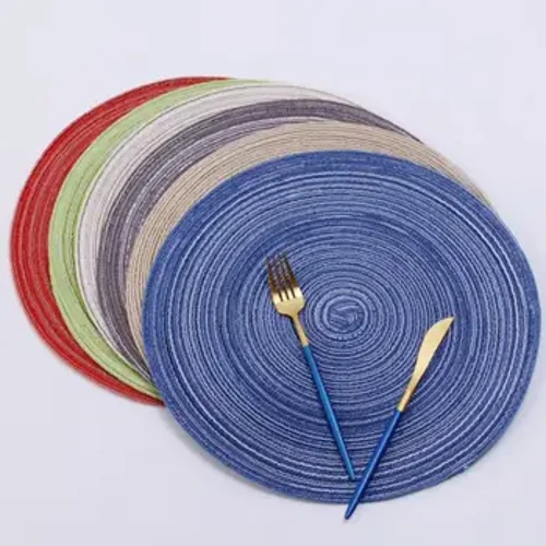 11/18/30cm Cotton Table Mat Mug Pad Table Ramie Insulation Placemat Coasters Linen Table Mats Home Decor Kitchen Accessories