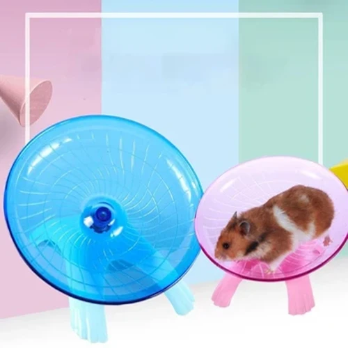 Pet Hamster Disco Voador Exercício Esquilo Roda Hamster Mouse Disco de Corrida