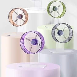 Silent Hamster ล้อออกกำลังกาย Quiet Spinner Hamster Running Wheels ขาตั้งแบบปรับได้สำหรับหนูแฮมสเตอร์ Gerbils Mice สัตว์เล็ก