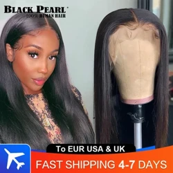 HD Transparent Lace Predná Parochňa z ľudských vlasov Pre ženy Stredná časť Ľudská Vo výpredaji Čipka z ľudských vlasov Predná Parochňa s čipkou