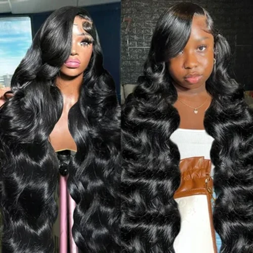Tewjig 250 Dichte 30 40 Zoll 13 x 6 HD transparente Lace Frontal Perücken Körperwelle Echthaar 13 x 4 Lace Front Perücke für schwarze Frauen