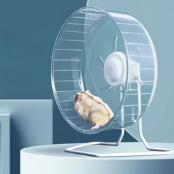 Hamster Bánh Xe Tập Thể Dục Chinchilla Máy Chạy Bộ Cực Êm Thiết Bị Giảm Cân Bánh Xe Xoay Cho Chuột Nhảy Đường Tàu Lượn Sóc