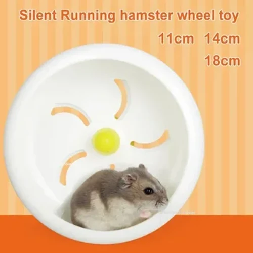11-18cm Hamsterrad Leiser Spinner Haustiere Laufen Sport Bewegung Chinchilla-Rad Haustierzubehör für Rennmäuse Bewegungsräder