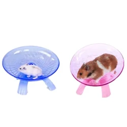 Thú Cưng Hamster Đĩa Bay Đồ Chơi Tập Thể Dục Sóc Bánh Xe Chuột Chạy Đĩa Chuột Đồ Chơi Lồng Động Vật Nhỏ Hamster Phụ Kiện