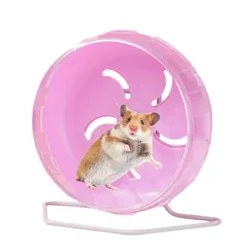 Im Lặng Bánh Xe Hamster Chuột Nhảy Bánh Xe Chạy Động Vật Nhỏ Đồ Chơi Có Chân Đế Im Lặng Bánh Xe Hamster Tập Thể Dục Bánh Xe 5.5 Inch