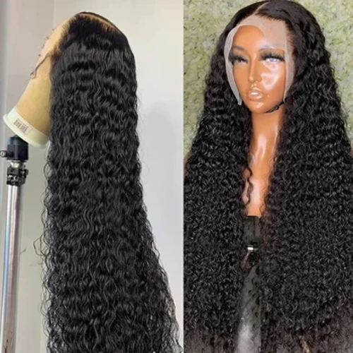 wig les hd 13x6 gwallt dynol Wig Cyrliog i Ferched Dewis Wedi'i Blycio'n Ddi-glud 30 40 Modfedd Ton Ddofn Loose Ton Ddŵr Wigiau Blaen