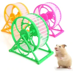 Hamster Bánh Xe Tập Thể Dục Lắp Ráp Nhựa Thú Cưng Nhỏ Chạy Bánh Xe Lồng Đồ Chơi Dành Cho Thú Cưng Nhỏ Có Kích Thước Chuột Chuột Nhảy Chuột Guinea Pig