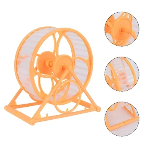 Liten Pet Hamster Running Fitness Toys Guinea Pig Wheel Plastic Jogging Apport