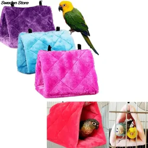 1Pc Pet Hamster Cage Teach Nead Crochta Parrot Parakeet Budgie Cockatiel Leaba Te Rat Hammock Bird Bréagáin Gheimhridh
