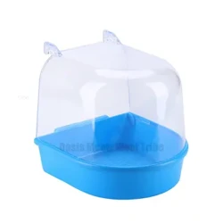 Gabbie da bagno per uccelli sospese, vasca da bagno per pappagalli, box doccia, accessori per gabbie per uccellini, canarini, pappagalli, calopsitte