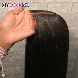 Peruca de renda reta sem cola, 13x4, renda frontal, pré-cortada, cabelo humano, pronta para usar, 6x4, 5x5, hd, fechamento de renda