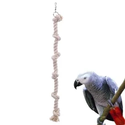 Bréagán Coganta Parrot Bréagáin Cat Éan Mór Crochta Cage Parakeet Ornáidí Suimiúla Rope Cadáis Dreapadóireachta Dréimire Gnawing Rope