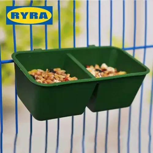 Plastic Ibon Food Tray Makapal Mga Produkto sa Paglilinis ng Ibon Maliit na Animal Feeder Bowl Multifunction Parrot Bathtub Para sa Cage Animal Cage