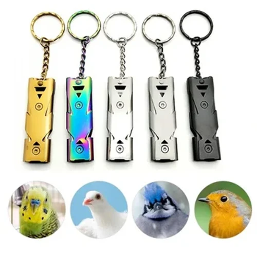 Fåglar Ultrasonic Training Whistle Rostfritt stål Return To Nest Fågelträningsverktyg för papegojaduva Fågelträningsmaterial