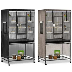 Chống Tia UV Chắc Chắn Người Trợ Giúp Giấc Ngủ Lớn Lồng Chim Bao Chống Gió Chống Bụi Đêm Có Dây Quai Màn Cửa Sổ Cho Vẹt lồng