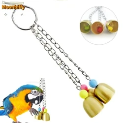 1pcs Pet Parrot Bell oýnawaçlary Reňkli Boş Rolling Bell Ball Guş oýnawaç Parakeet Parrot Çeýn Kejesi Gyzykly oýunjaklar Haýwan guşlary
