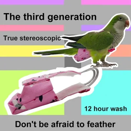 ʻO ka Diaper Parrot me ke kāʻei Bowtie ʻoluʻolu hua waihoʻoluʻu Moʻa Cockatiel manu nūnū liʻiliʻi liʻiliʻi liʻiliʻi nui manu holoholona holo lole lole hiki ke holoi ʻia.
