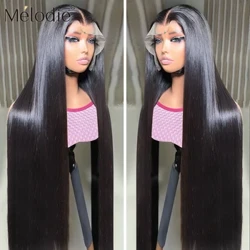 Melodie 40 Inches 250 Density HD Lace Wig 13x6 Human Hair Wigs 13x4 Пряме безклеєве натуральне дитяче волосся, попередньо вищипане для жінок