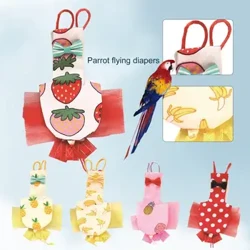Vẹt Tã Có Nơ Dễ Thương Nhiều Màu Sắc Trái Cây In Hình Cockatiel Bồ Câu Chim Bộ Trang Phục Cotton Bay Phù Hợp Với Tã Quần Áo для попугаев
