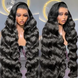30 pollici 13x6 HD Trasparente Dell'onda Del Corpo Anteriore Del Merletto Parrucche Dei Capelli Umani Brasiliani 5X5 Glueless Parrucca 13x4 Veletta Frontale Parrucche Per Le Donne