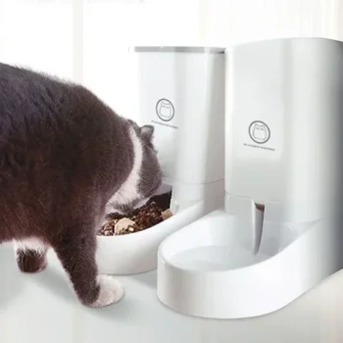 Dozator automat de apă pentru hrană pentru pisici de companie de capacitate mare de 3,8 l, castron pentru sticlă pentru câini, hrănitor pentru băutură pentru câini, consumabile pentru animale de companie