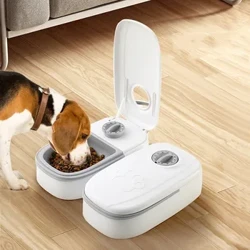 Automatické krmítko pro domácí mazlíčky 2 jídla Chytrý dávkovač krmiva pro kočky pro mokré a suché krmivo pro dávkovače granulí Příslušenství Automatický podavač