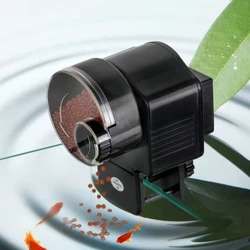 Awtomatikong Fish Feeder Electrical Food Feeding Dispenser na Pinapatakbo ng Baterya Portable Practical Creative Digital para sa Goldfish Koi