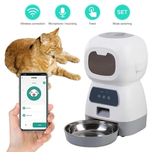 3.5L Fothaire Peataí Uathoibríoch APP wifi Dosing Am Cliste Friothálaí Cat Madraí Bia 2L Fuath Uisce Uisce Dí-uath- Babhla Cat