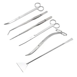 Aquarium Scissor Tools Tank I'a Tweezer La'au Galu seleulu Mutia Fa'amama Meafaigaluega Mea e teu ai Aquarium Mea