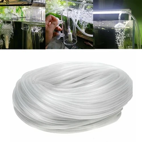 Havo qabariqli tosh uchun 4-6 mm yumshoq silikon kislorod pompasi shlangi professional akvarium FishTank hovuz pompasi moslashuvchan silikon naycha