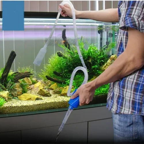 Tangki Ikan Akuarium Vakum Kerikil Filter Air Pembersih Siphon Pompa Manual Cleaner Pompa Aman Vakum 1.8m
