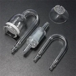 4 Katika Aquarium 1 Kisambazaji cha CO2 Seti Atomizer ya Dioksidi ya Kaboni Angalia Kikombe cha Kufyonza cha Kiunganishi chenye Umbo la Valve U Kwa Ugavi wa Kupandwa kwa Tangi la Samaki