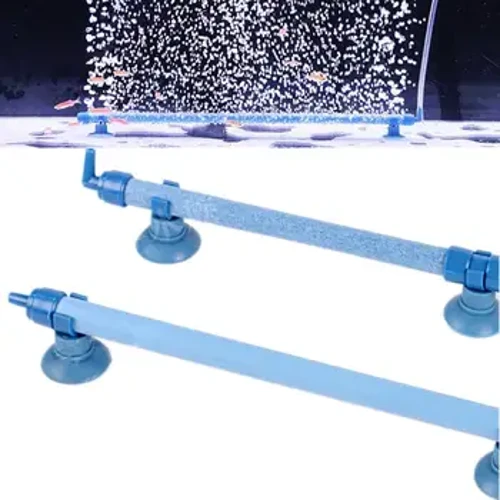 Bomba de ar para aquário, tubo difusor de pedra de ar fresco, tubo extensível para parede do tanque de peixes, ventosa fixa, difusor de bolhas de água