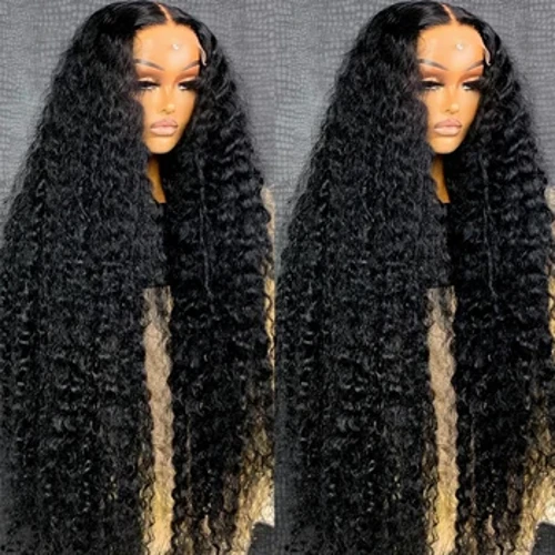 30 34 Inch Deep Wave Frontal Wigs No nā Wahine Curly Human Hair Brazilian 13x6 13x4 Wet and Wavy Water Wave Lace Front Wigs