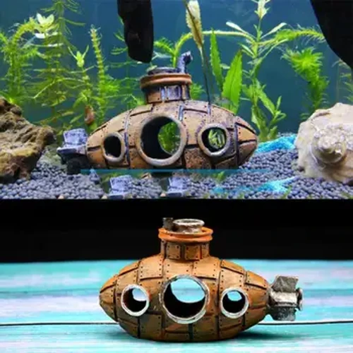 ʻO nā mea hoʻonaninani ʻo Resin Submarine i nā iʻa ʻoʻeke malu ana i nā mea hoʻonaninani no ka Aquarium Fish Tank.
