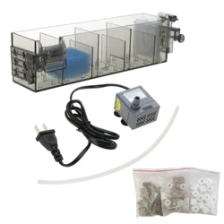Isihlungi se-Fish-Tank Waterfall I-Aquarium Isistimu Yokuhlanza Amanzi Yangaphandle Yokudonsela Odongeni