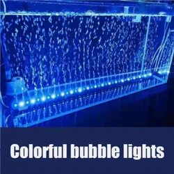 Fisketank luftpumpe + boblelys Akvariumbelysning LED landskapsformingslys oksygenpumpe