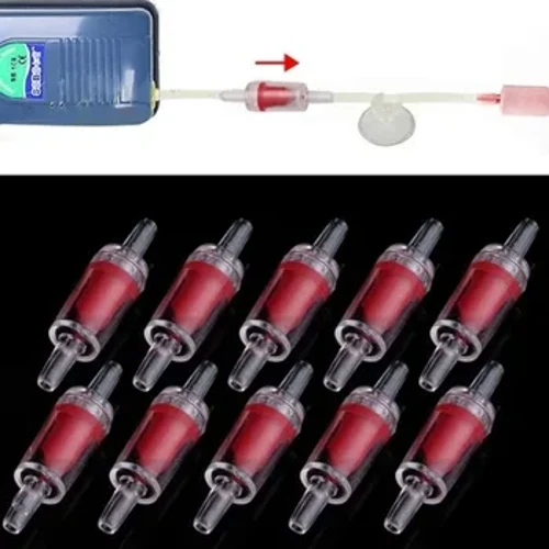 10pcs Plastik One Way Check Valve fir Aquarium Loftpompel Non-Return Home Fish Tank CO2 System