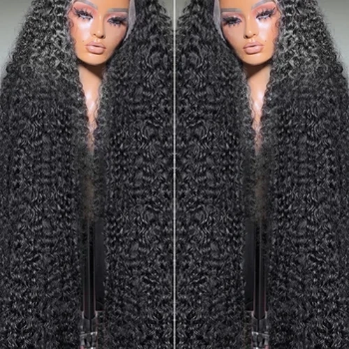 Poker Face Curly 250% HD 13x6 Deep Wave Lace Front Wigs Fa'alilo 13x4 Lace Frontal Wig 5x5 Glueless Sauni e La'ei