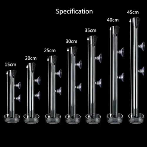 ʻO ke aniani Aquarium Feeder Tube Dish Transparent Fish Tank Shrimp Snail Food Feeder Bowl Aquarium Feeding Accessories Nā mea hānai ʻōpae.