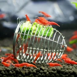 Aquarium Feeding ชาม 4 ซม.สแตนเลสปลากุ้งขนาดเล็กเหยื่อ Feeder แห้งผักโขม Feeding CAGE ตะกร้ากุ้ง Feeding TOOL
