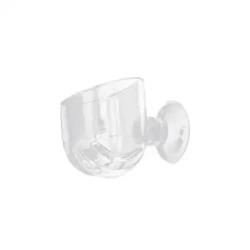 Moderat åbninger Feeder Aquarium Tilbehør Glas Foderkop Akvarium Dekoration Fish Tank Fodringsskål Anti-spil